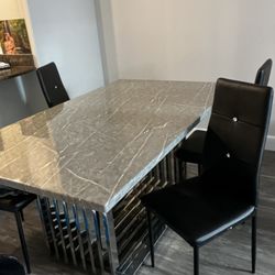 Chairs Set Of 4 For Dinning Room Table Black