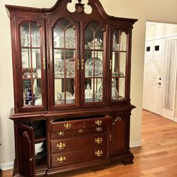 $100 Cherry Wood Hutch / Buffet