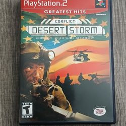 PlayStation 2. Greatest Hits.  Conflict: Desert Storm. Manual Included.