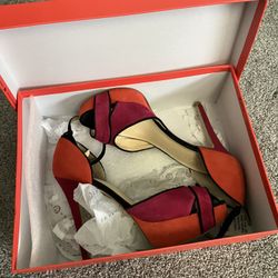 IVANKA TRUMP Kyra Pump Red High Heel Shoes 