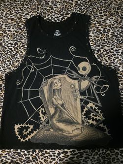 Nightmare Before Christmas Crop Tank Top