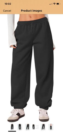 Women's Baggy Sweatpants High Waisted Sweat Pants Interior Drawstring Baggy Jogger Pants oversized small or ex small (over size 4)