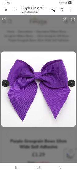 Purple Bows 36pc New