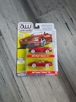 Auto World Delux 2pkTarget Chase 2013 Chevy Camaro ZL1 1997 Pontiac Firebird T/A