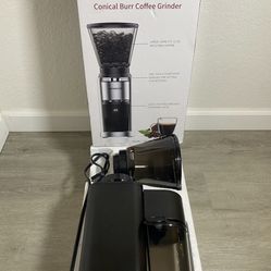 Aromaster Conical Burr Coffee Grinder Model No CG204 Black Used Works Great Good