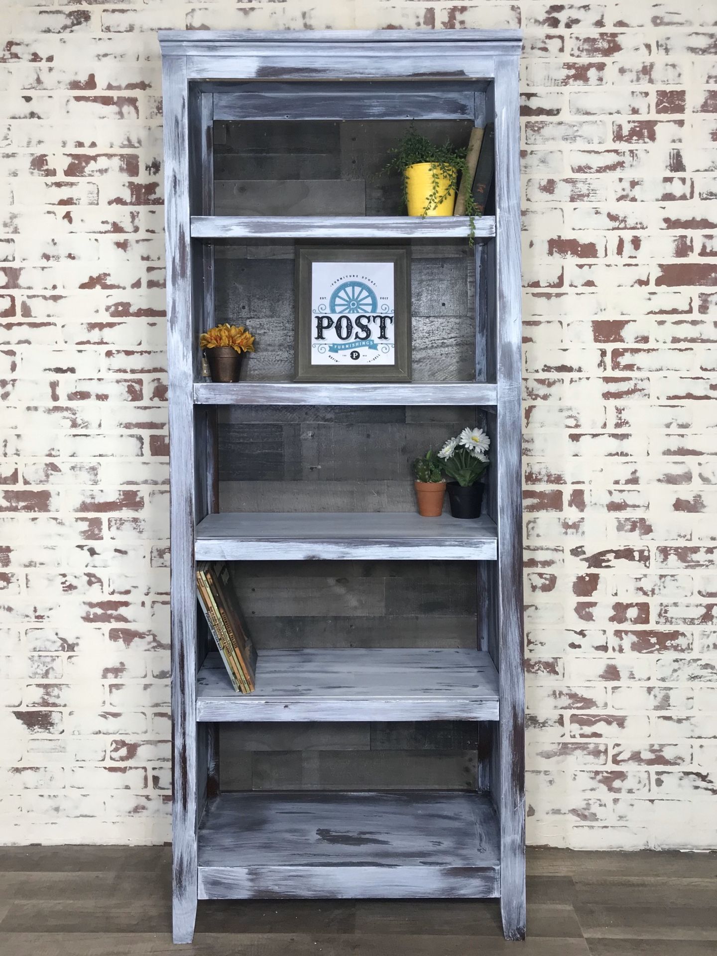 Rustic bookshelf