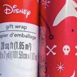Disney Nightmare Before Christmas Wrapping Paper 20” & 70”