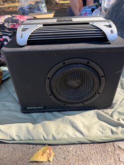 8”sub 300w monoblock amp sounds great