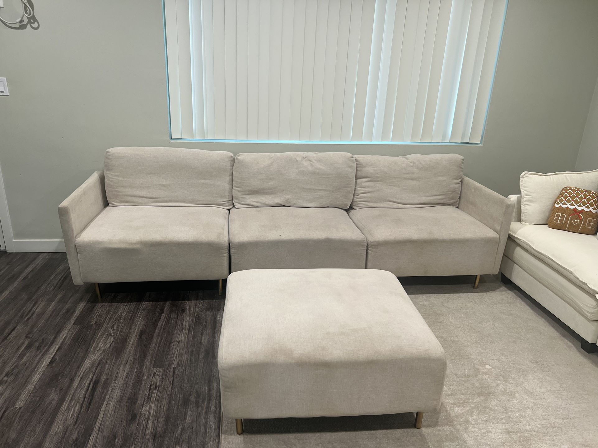 Beige Sectional Sofa