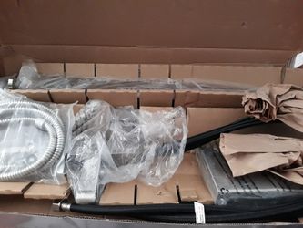 Jacuzzi brushed nickel floor mounted tub filler pickup in Groveland