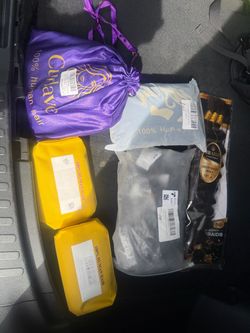 🔥 6-Piece 100% Human Hair Lot – Wigs, Bundles & Braiding Hair – NEW