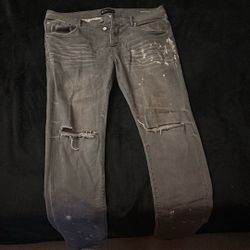 Purple jeans