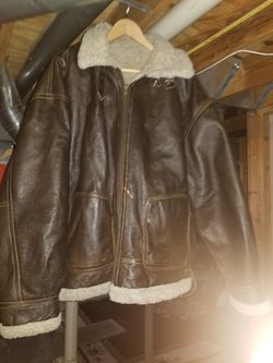 Reversible Mens Brown Wilsons Leather Jacket Size 2XL