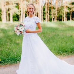 European style wedding dress