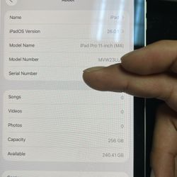 IPAD PRO M4 256GB 11”