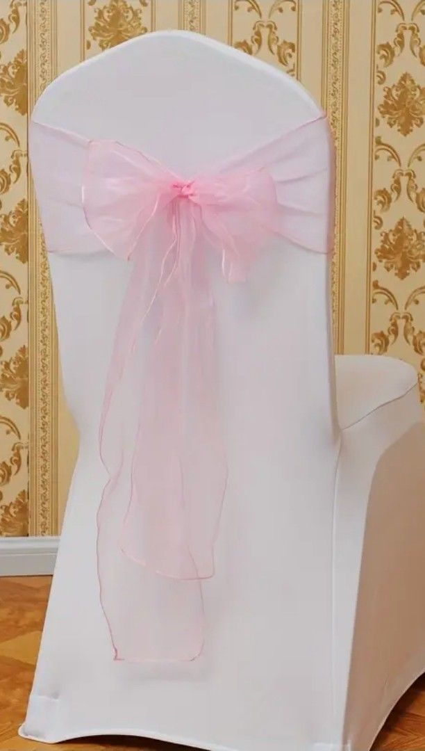 Pink Chair Sashes For Sale