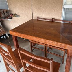 Dining Table Mezquite Whit 4 Chairs All Mezquite