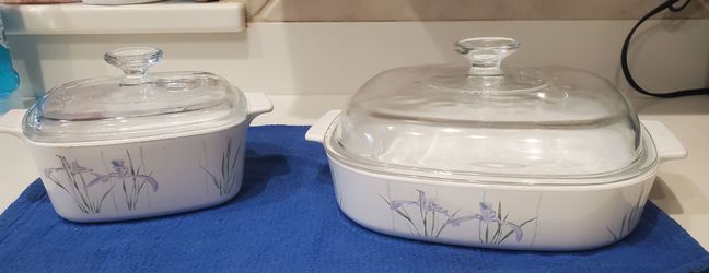 CorningWare SHADOWIris Casserole Dish Set with Lids