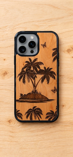 Handmade Laser-Engraved Wood Phone Cases – Local Shop at Outlets at Orange