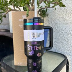 Stitch Black Tumbler 40 oz NEW