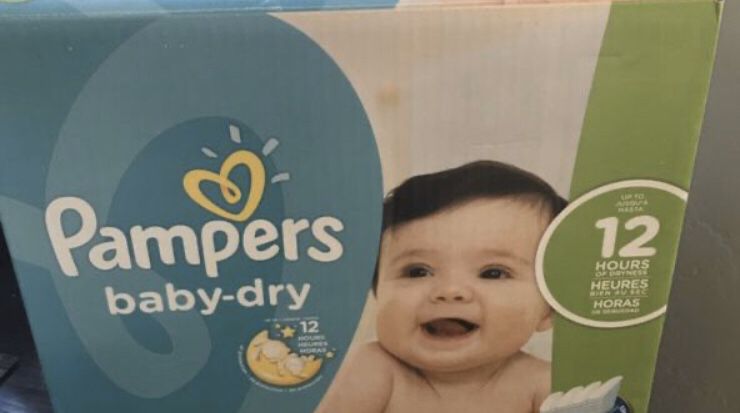 Pampers baby dry 74 count brand new!