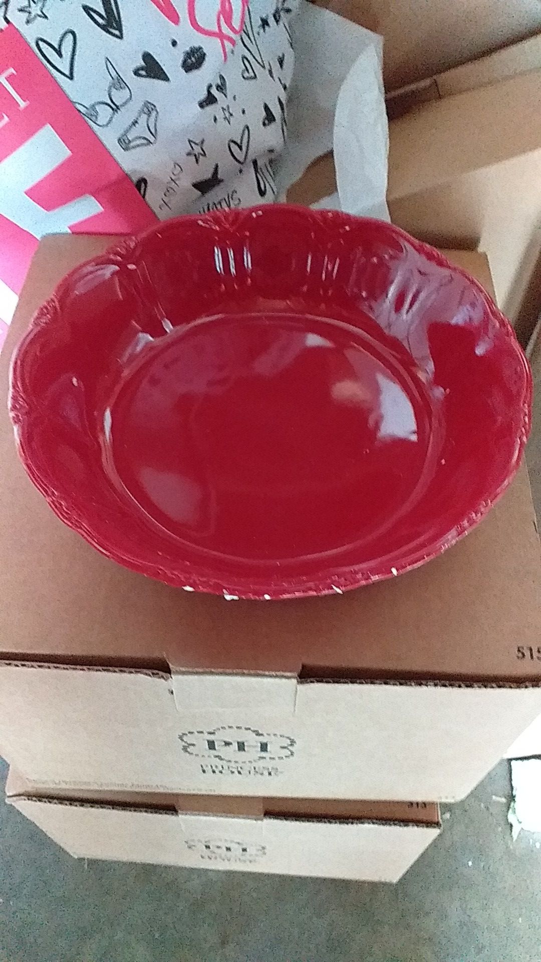 Set de 4 platos para pozole hondos color vino princess house precio firme 45