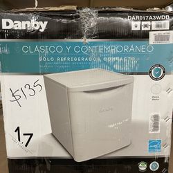 Danby 1.7 cu ft Contemporary Classic White Compact All Refrigerator
