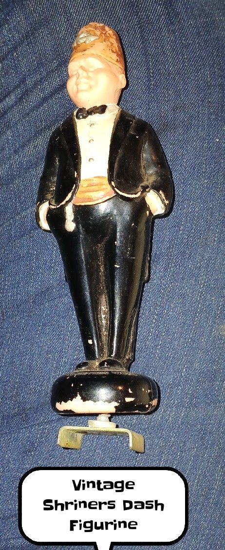 Vintage Shriners Car Dash Figurine