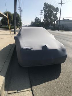 Indoor Car Covers 4 way stretch polyester and spandex so it mold’s to the car size 210 inch and 225 inch long $80 each