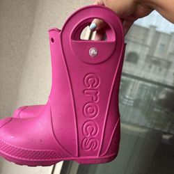 Pink Croc Boots