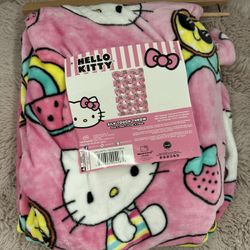 hello kitty throw blanket