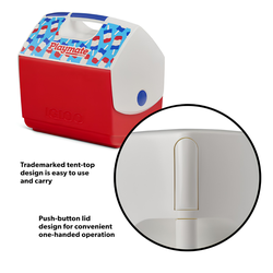 Igloo 16 QT Playmate Elite Ice Chest Cooler, 30 Can Capacity, Popsicle