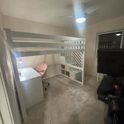 Max And Lily Full Sized Loft Bed New 