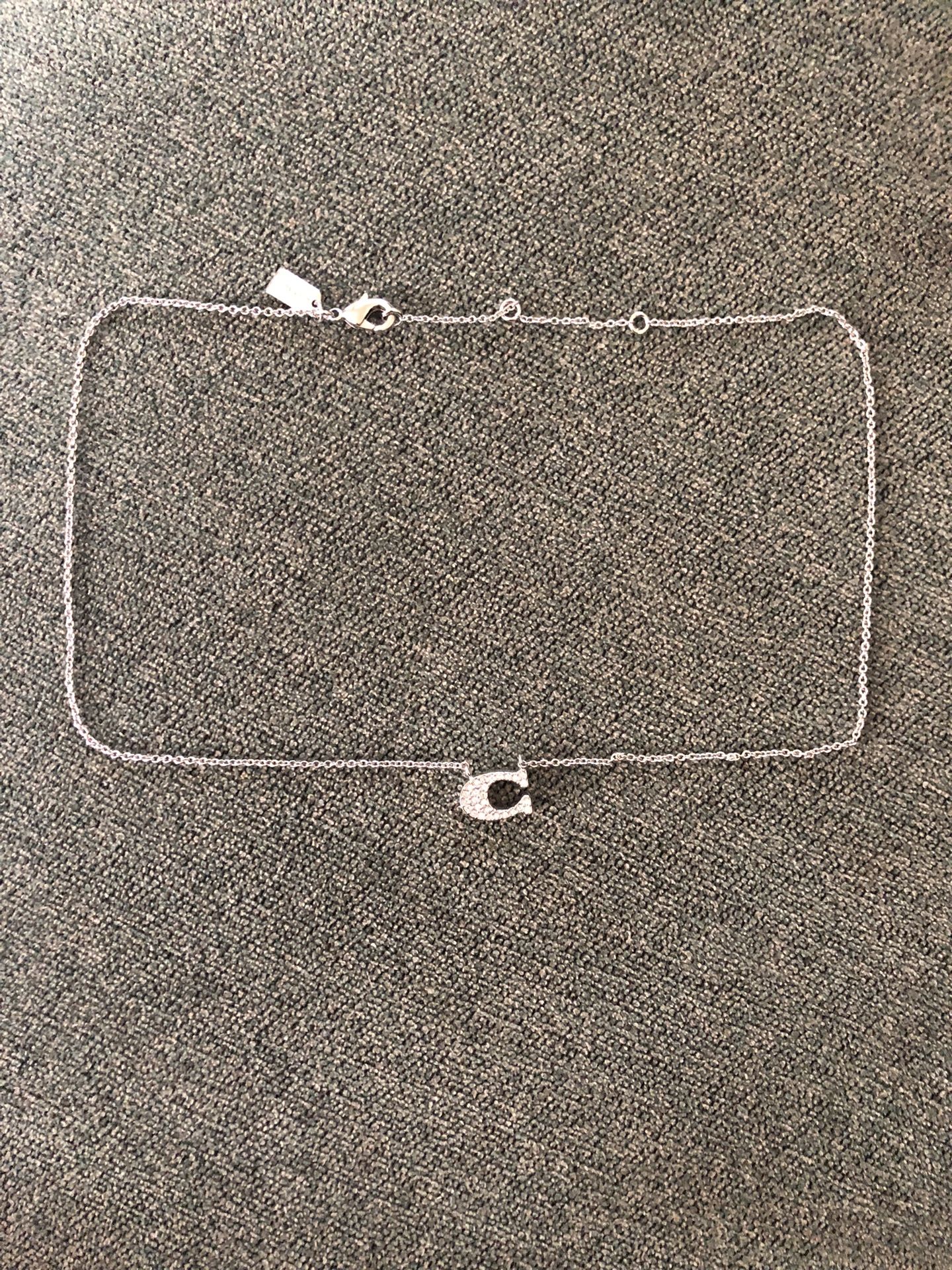 New C Coach Necklace $15