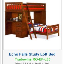 Youth Study Loft Bed/Bunk Bed