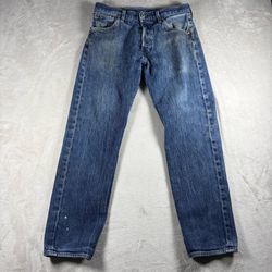 Vintage Levi’s 501 Men’s 30x28 Blue USA Jeans Distressed Whisker Y2K #3100
