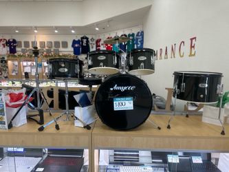 Amyove 5-Piece Drum Set with Cymbal & Throne | Complete Beginner Drum Kit | Only $100