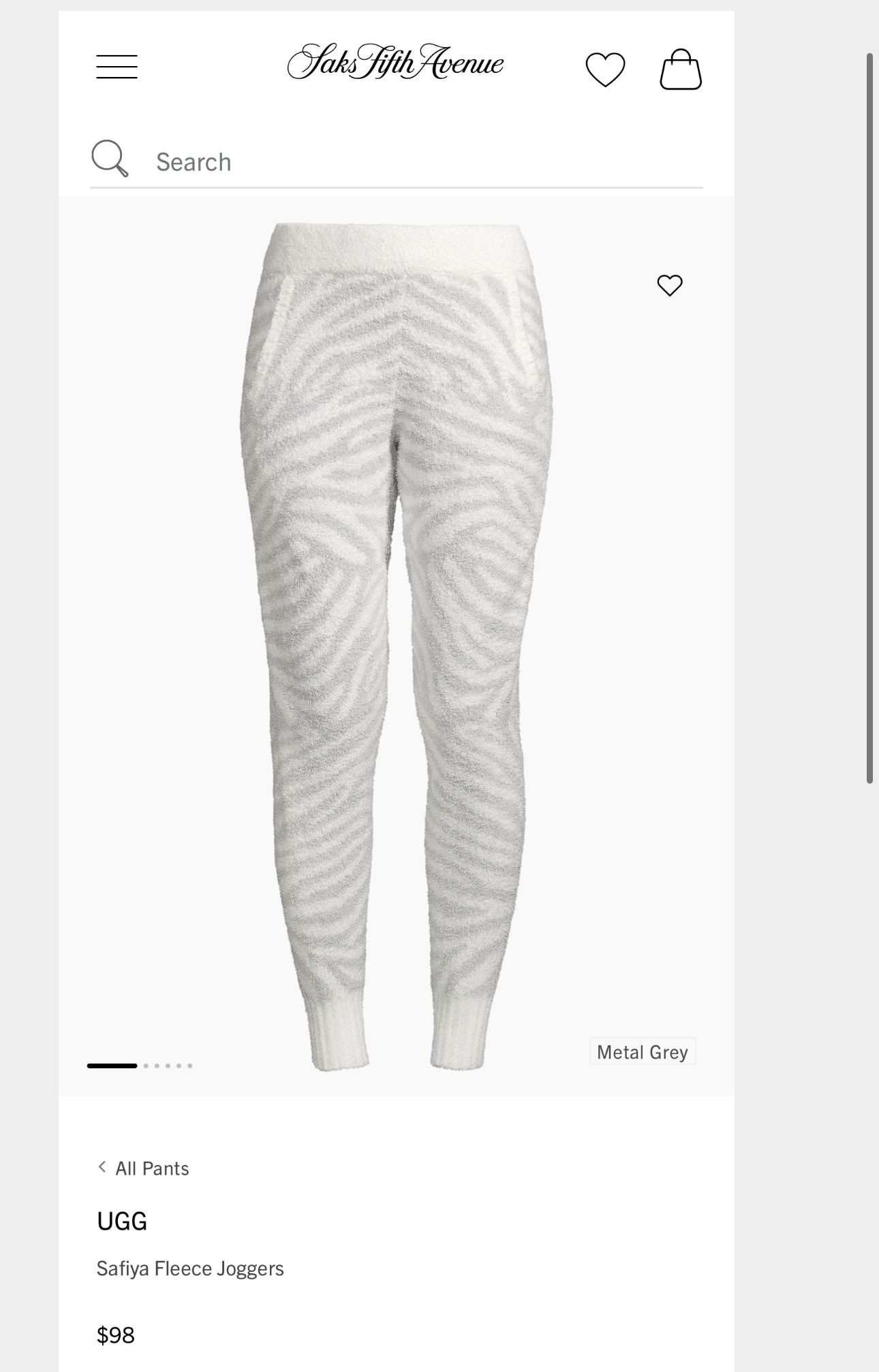 UGG Women's Safiya Joggers Size M