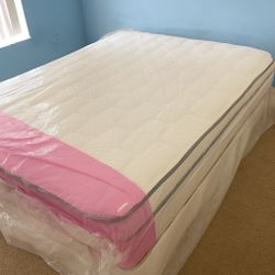 New Queen Mattress And Box Spring 2pc Bed Frame Is Not Included 