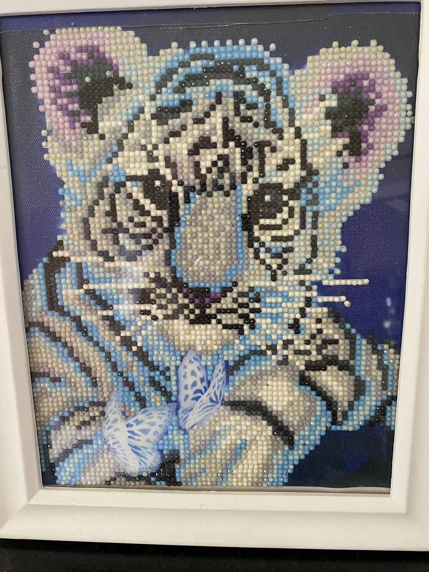 Framed 3D Tiger Cub Picture