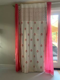 2 Curtains - 9ft * 4.5ft - 60% black out