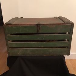Vintage Animal Wood Crate