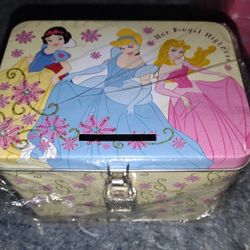 Disney Princess Tin Piggy Bank 