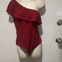 Meraki Women's Red Bodysuit size XL