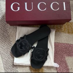 Authentic New In box Gucci slides with Receipt 