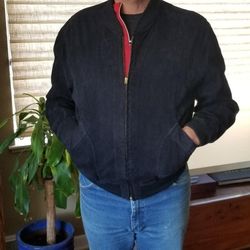 Men's Leather Jacket, Large
