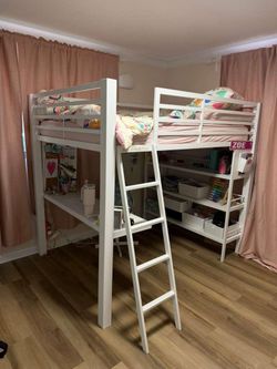 Bunk bed with desk