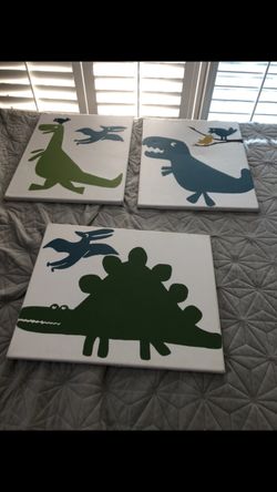 Painted dinosaurs