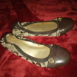 Coach Ballet Flats In Great Condition Size 8