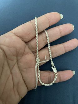 Real 925 Sterling Silver Twisted Bracelet 